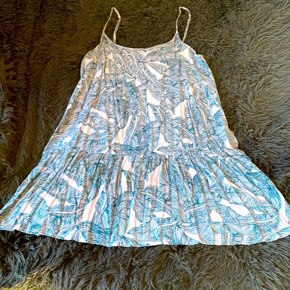 2/$20 NWOT HURLEY Sundress size small - palm leaf pattern - adjustable straps.
